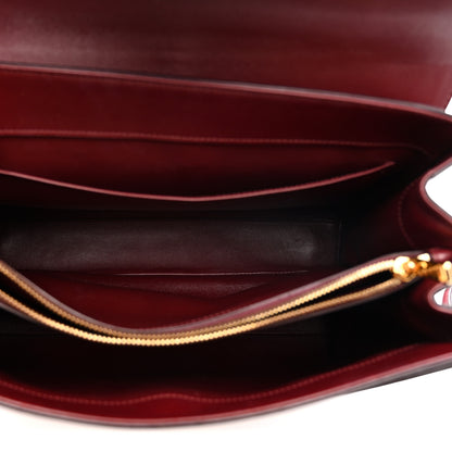 Celine Satinated Calfskin Medium 16 Top Handle Bag Light Burgundy 5 of 16