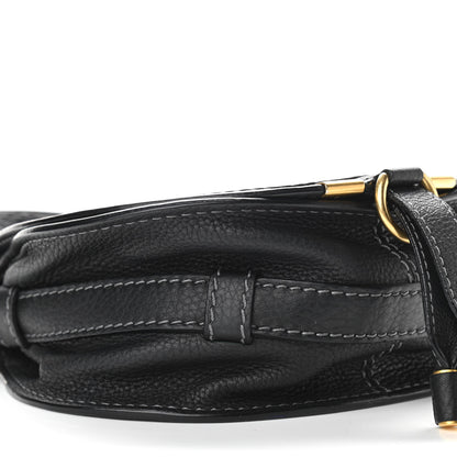 Chloe Calfskin Mini Marcie Round Crossbody Bag Black 8 of 11