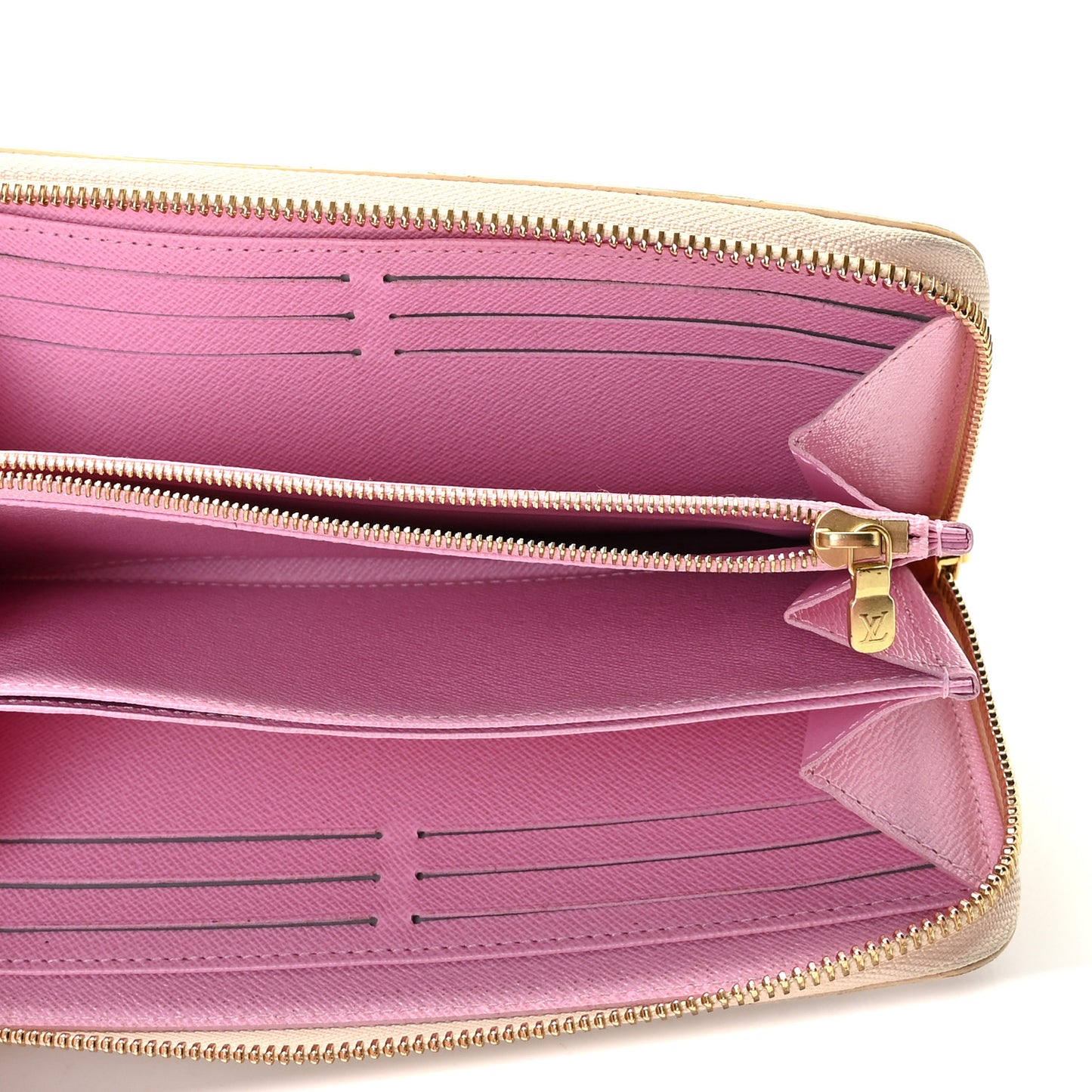 Damier Azur 2016 Christmas Animation Zippy Wallet Rose Ballerine