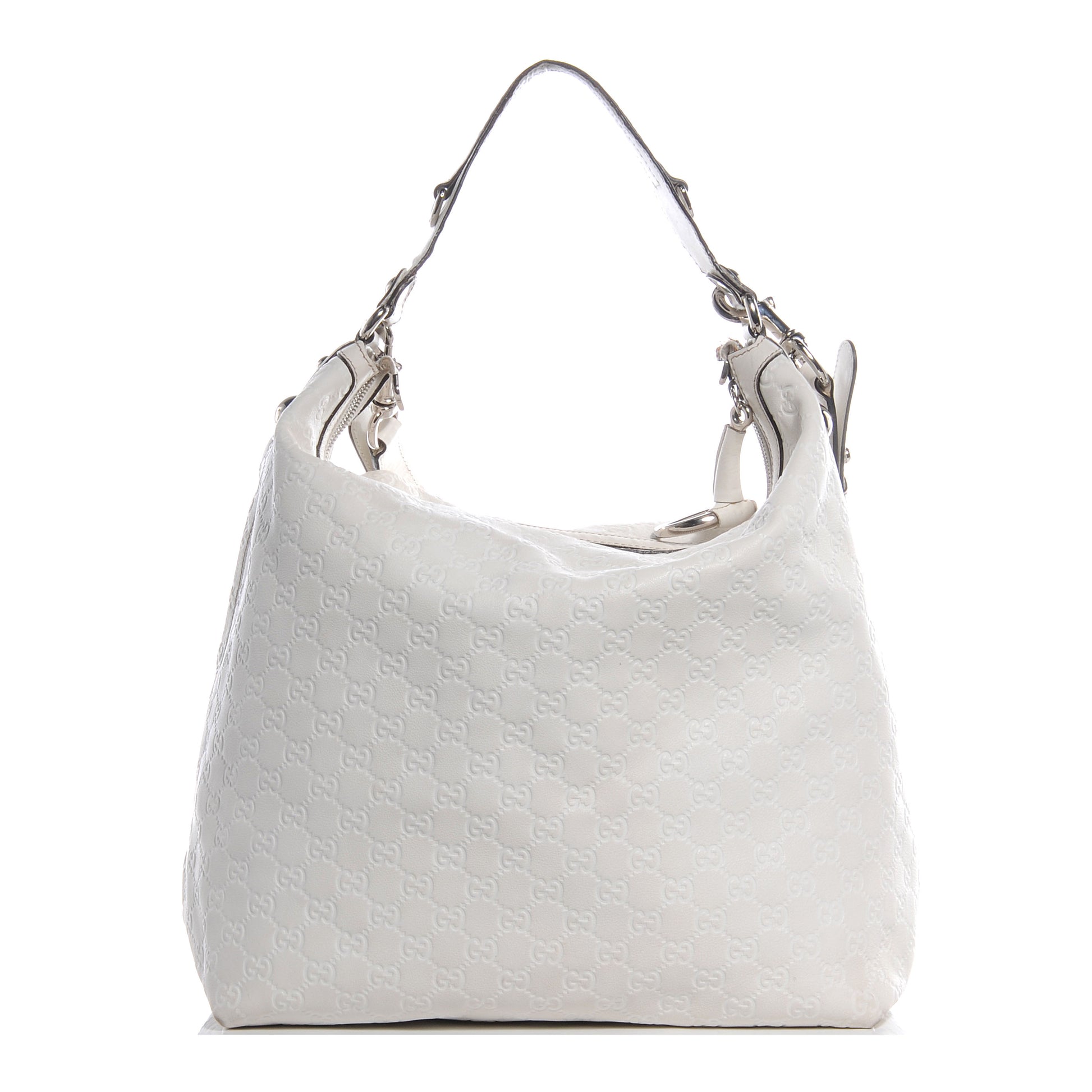 Gucci Guccissima Icon Bit Hobo White 1 of 9