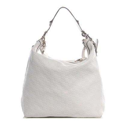 Gucci Guccissima Icon Bit Hobo White 1 of 9