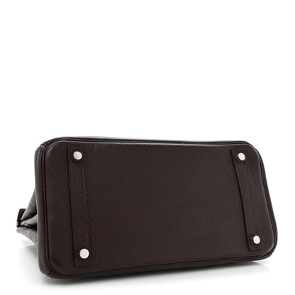Hermes Taurillon Clemence Birkin 30 Prune 4 of 16