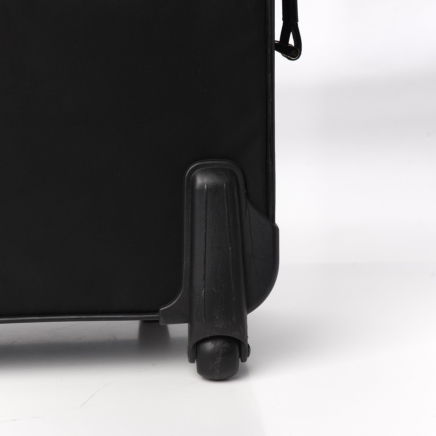 Prada Tessuto Nylon Saffiano Trolley Luggage Black 10 of 10