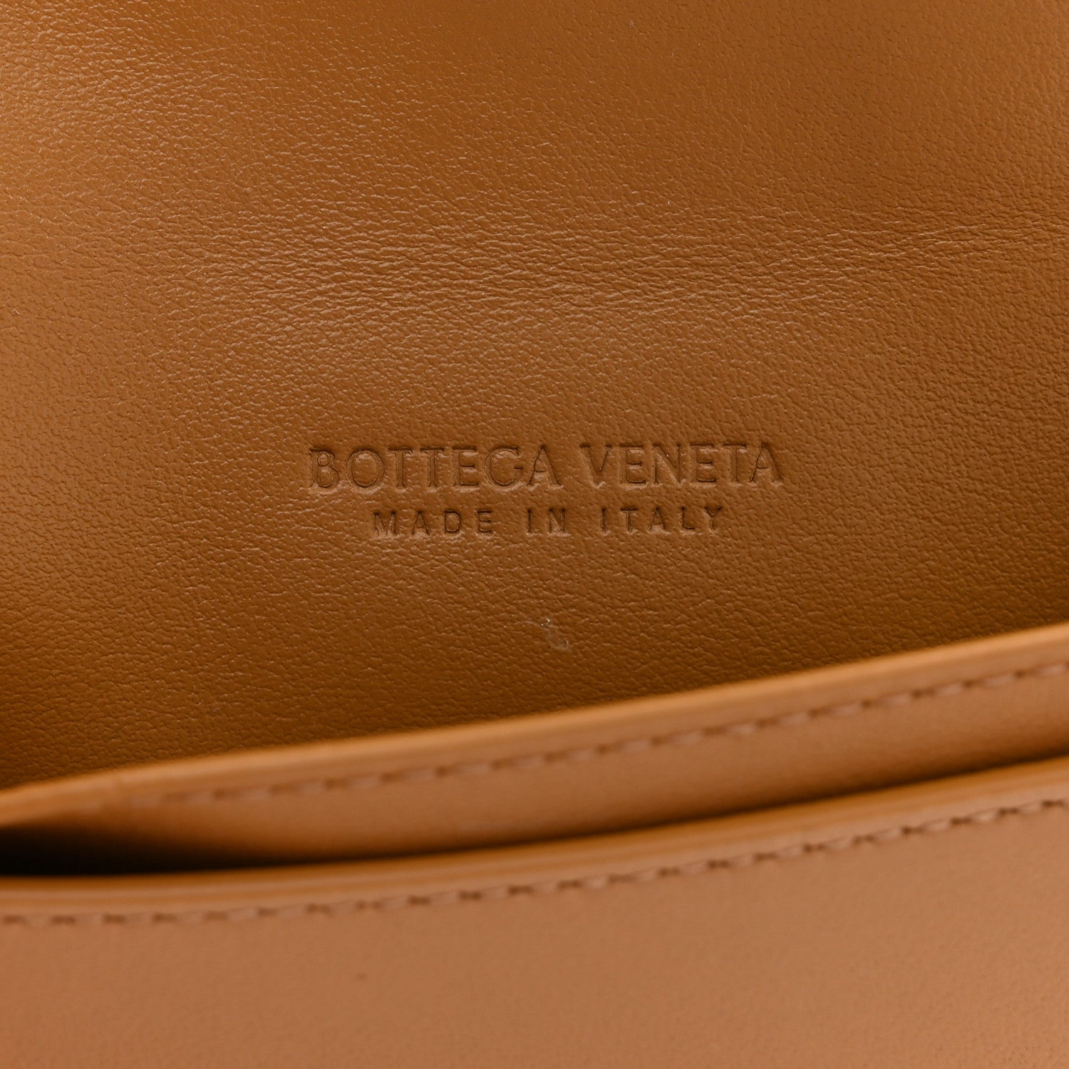 Bottega Veneta Nappa Maxi Intrecciato Card Holder Wallet Caramel 6 of 6