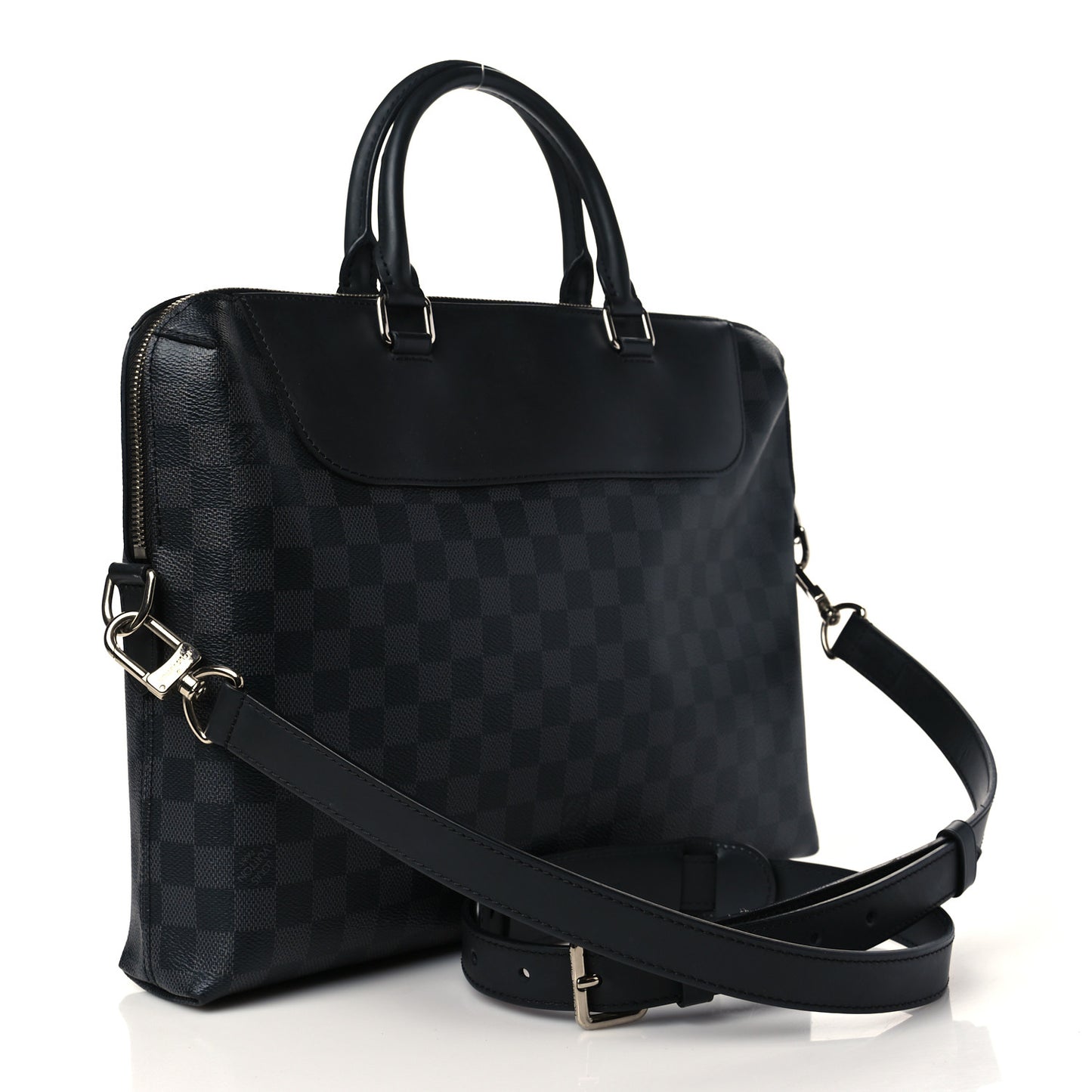 Damier Graphite Porte-Documents Jour