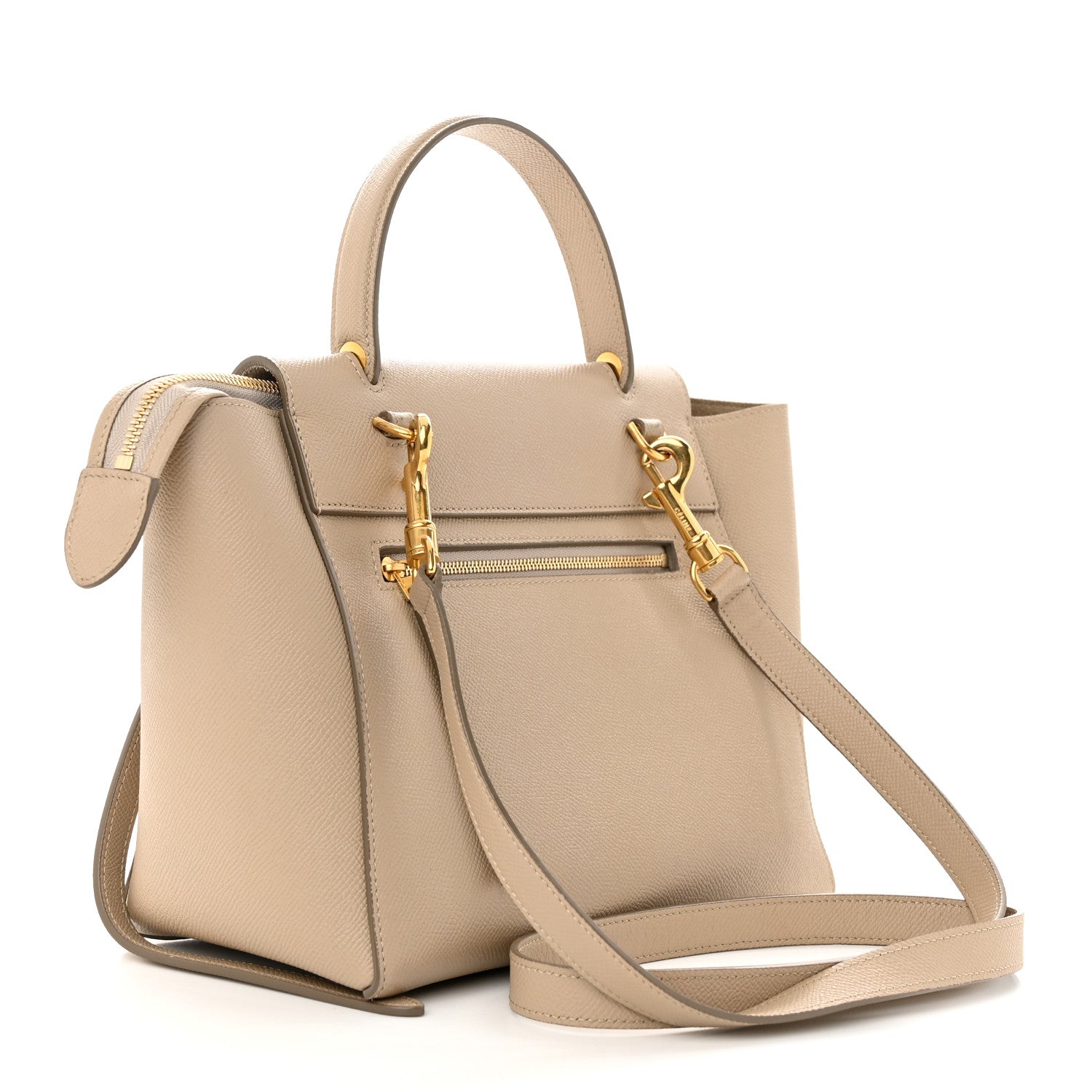 Celine Grained Calfskin Micro Belt Bag Beige 3 of 11