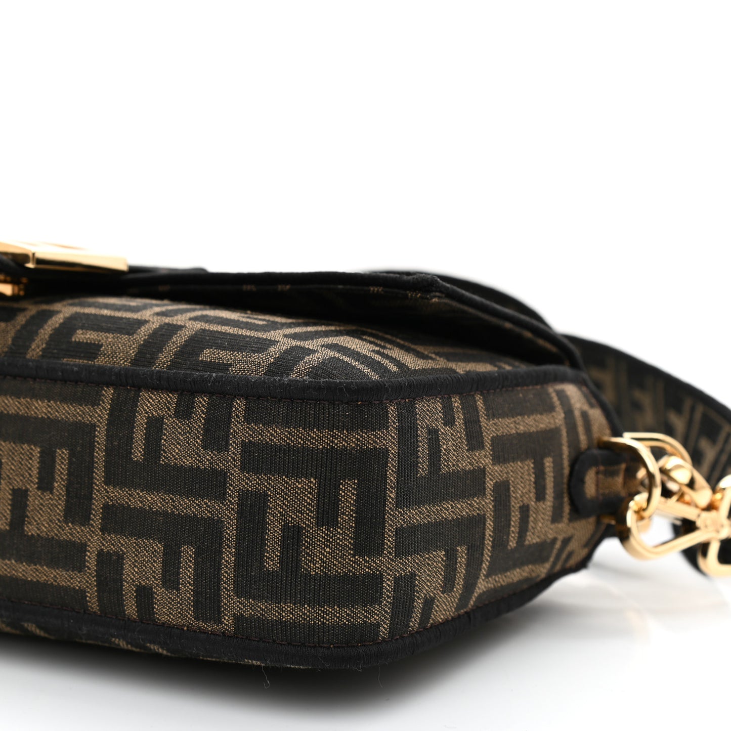 Fabric Jacquard FF 1974 Medium Baguette Tobacco Moro Black