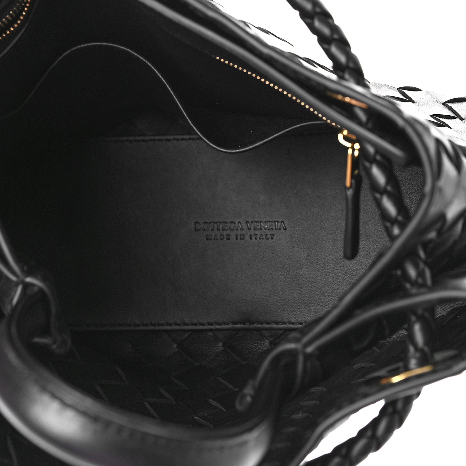 Bottega Veneta Nappa Intrecciato Small Andiamo Shoulder Bag Black 4 of 8