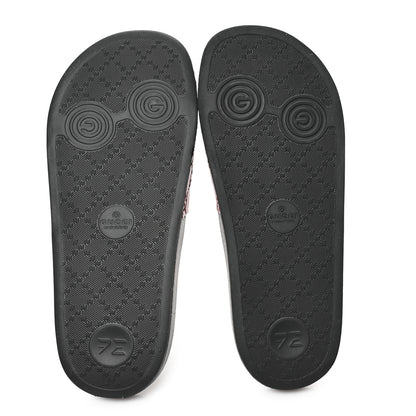 Gucci Guccissima Signature Womens Slide Sandals 38 Hibiscus Red 6 of 9