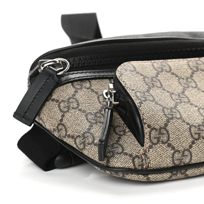 Gucci GG Supreme Monogram Belt Bag Black 8 of 9