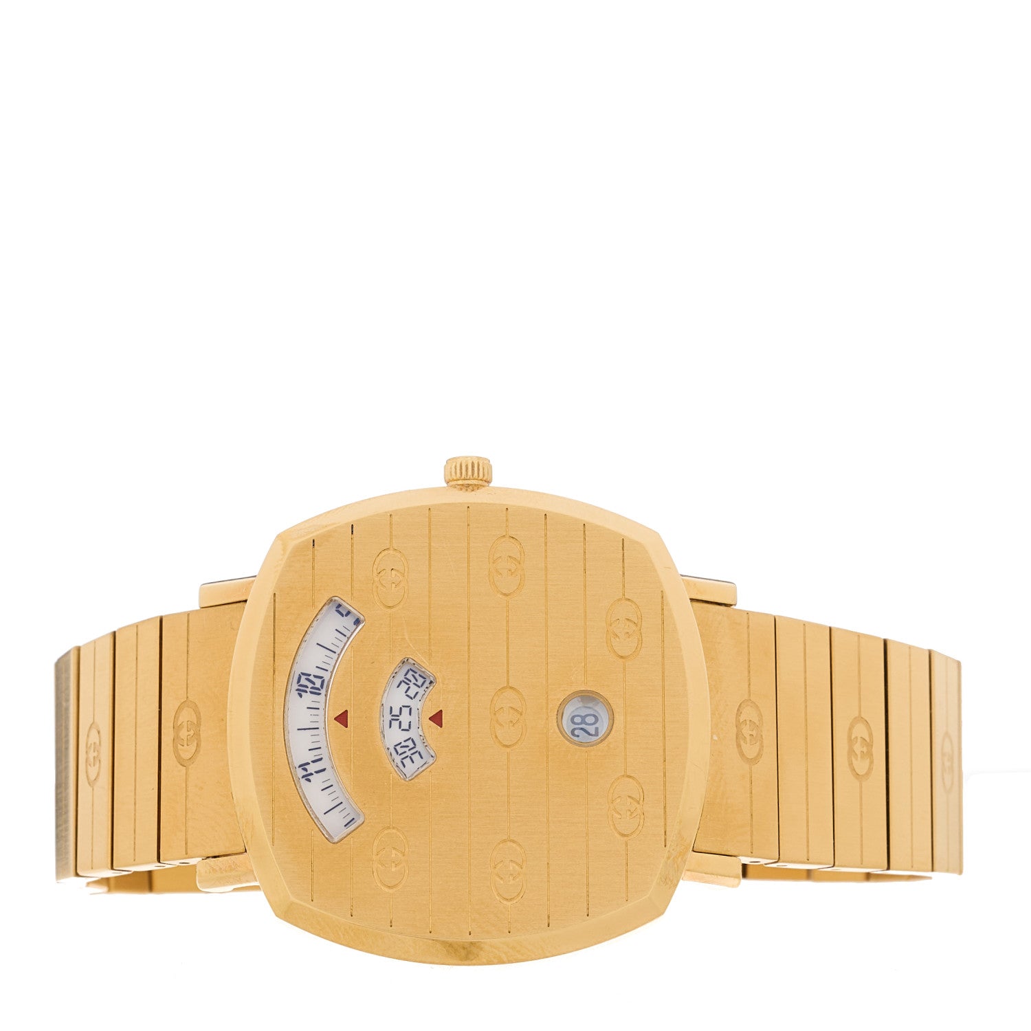 GUCCI グッチ　ゴールドラメ　トップス　ノースリーブ Gucci Stainless Steel 38mm Grip Quartz Watch Gold 1842084