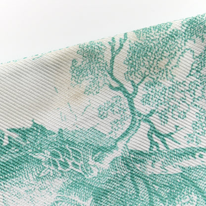 Christian Dior Silk Toile De Jouy Mitzah Scarf Green 4 of 4