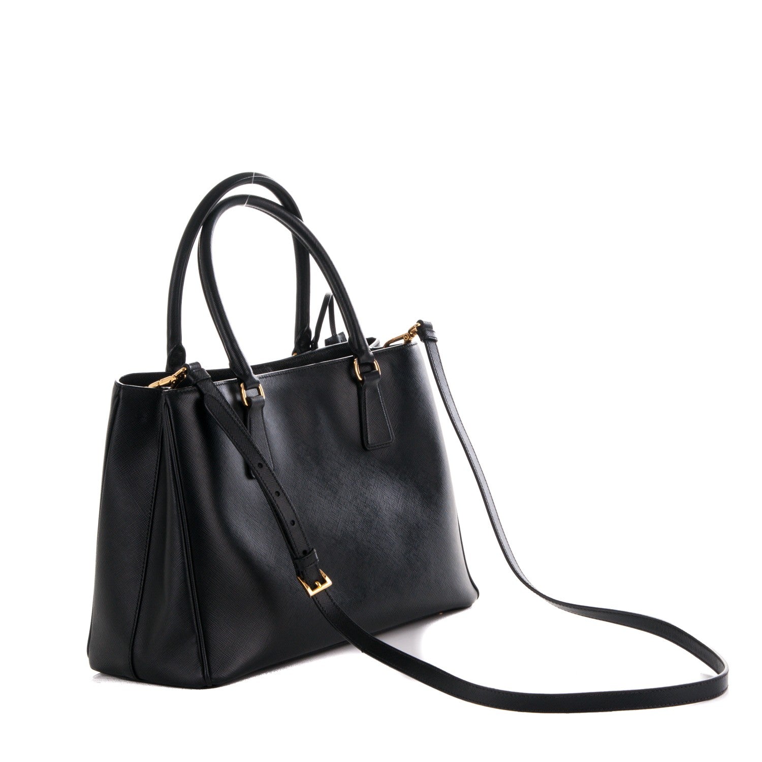 Prada Saffiano Lux Medium Tote Nero Black 4 of 8