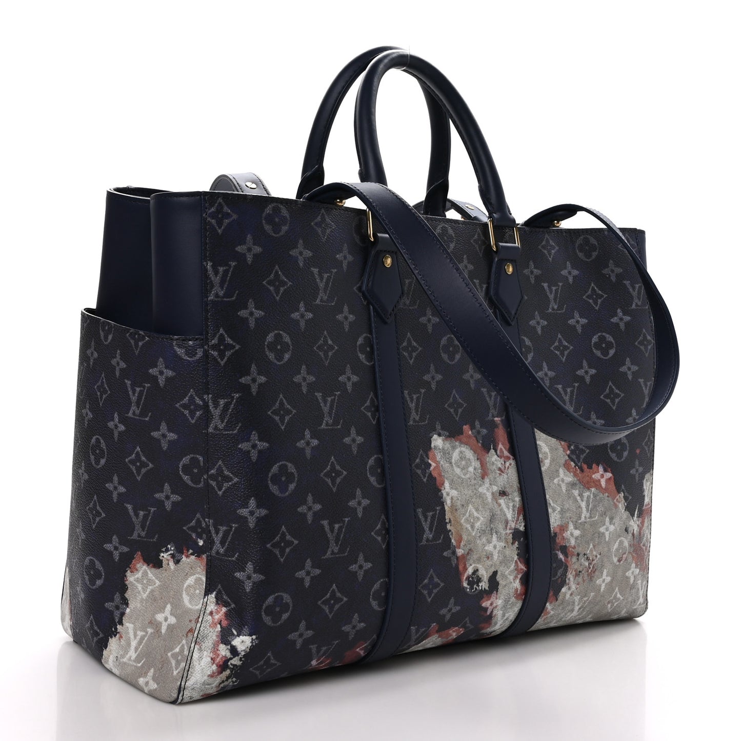 Monogram Bleach Sac Plat 24H Ink Blue
