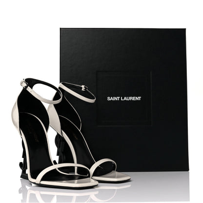 Saint Laurent Patent Calfskin Opyum 110 Sandals 36.5 Neutro 9 of 9