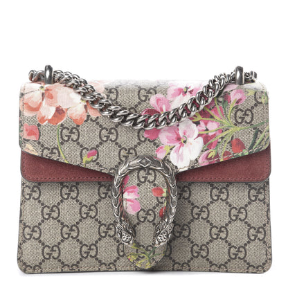 Gucci GG Supreme Monogram Blooms Mini Dionysus Shoulder Bag Beige Multicolor Dry Rose 1 of 7