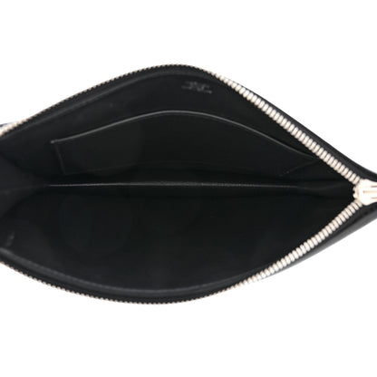Hermes Tadelakt Kelly Cadena Clutch Black 5 of 12