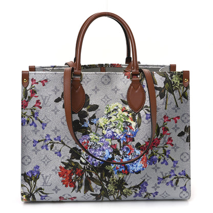 Louis Vuitton Metallic Monogram LV Garden OnTheGo MM Silver 1 of 11