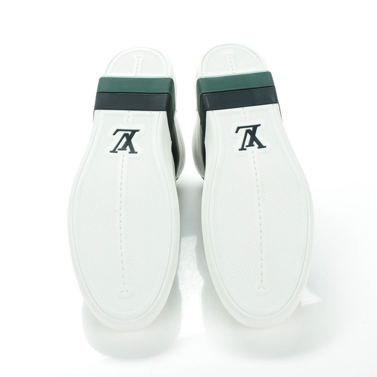 Calfskin Damier Meteor Sneakers 10 White