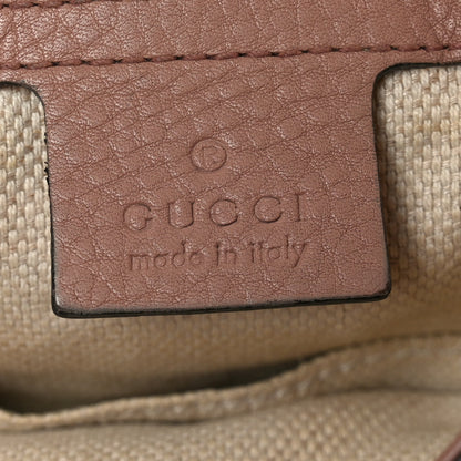Gucci Pebbled Calfskin Medium Soho Flap Crossbody Pale Pink 6 of 10