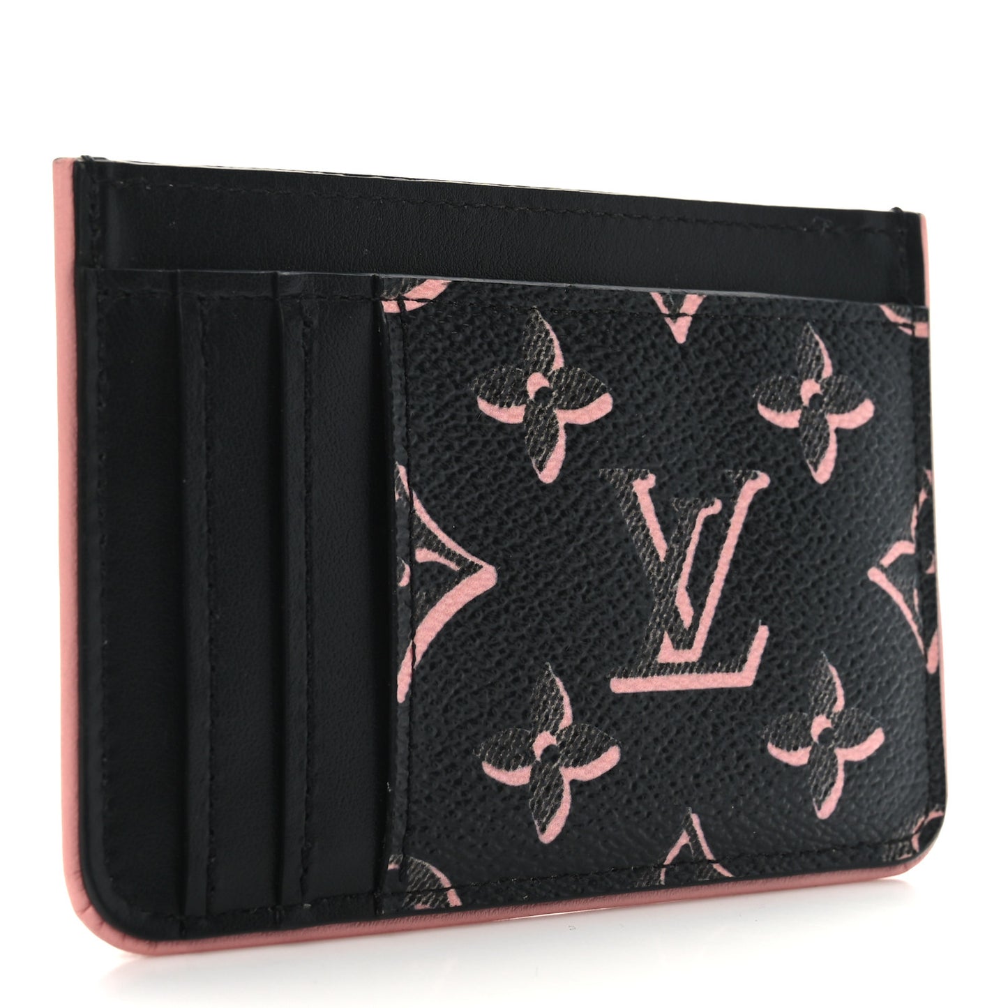 Monogram Fall for You LV Side-Up Card Holder Black