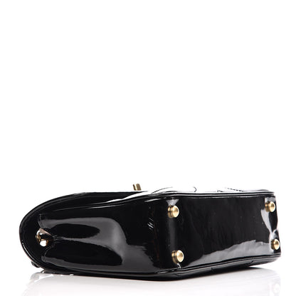 Chanel Patent Small Chevron Single Flap Black 4 of 10