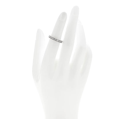 Roberto Coin 18K White Gold Diamond Symphony Princess Band Ring 49 5 2 of 4