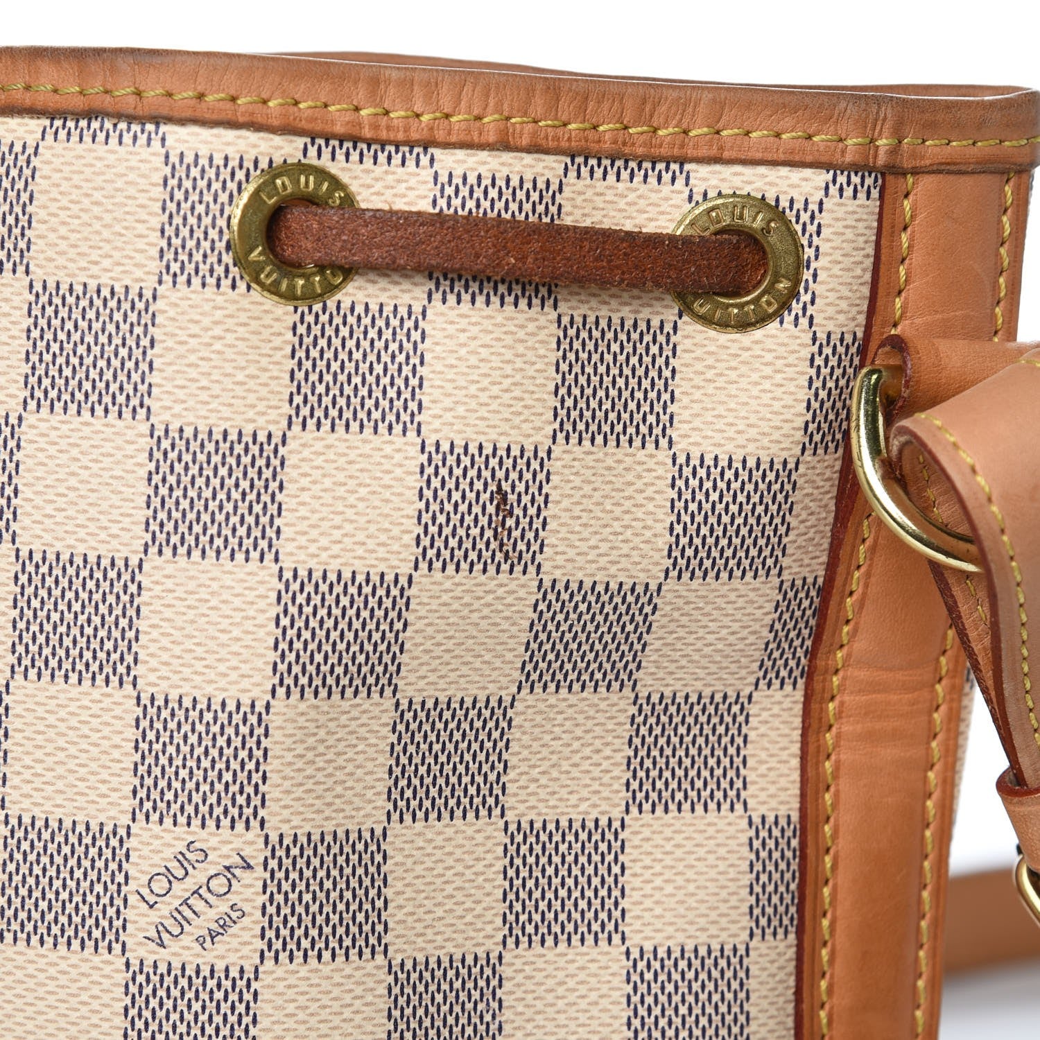 Louis Vuitton Damier Azur Noe BB 8 of 14
