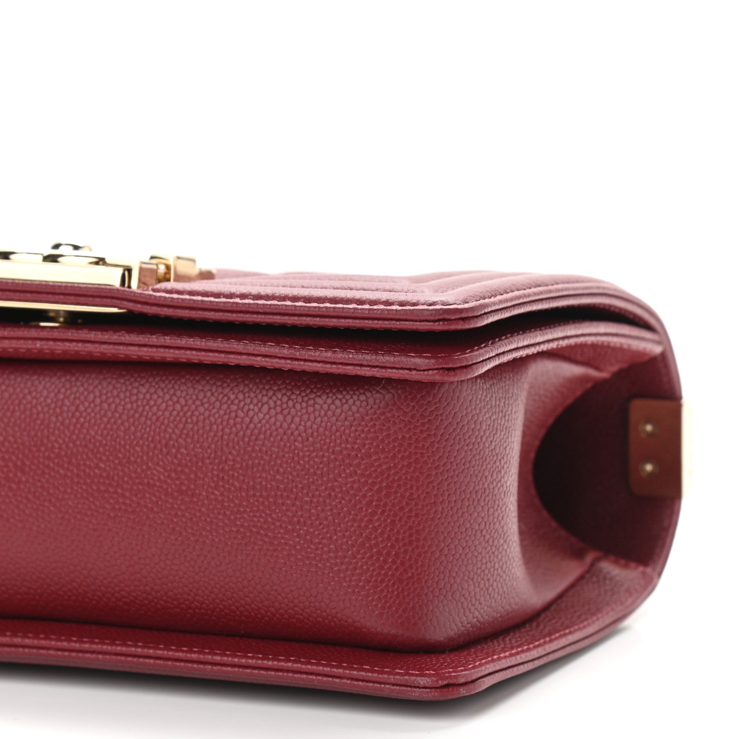 Chanel Caviar Quilted Small Boy Flap Burgundy 10 of 10