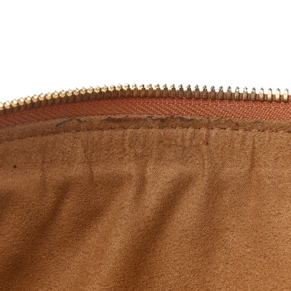 MCM Visetos Liz Shopper Tote Pouch Cognac 6 of 11