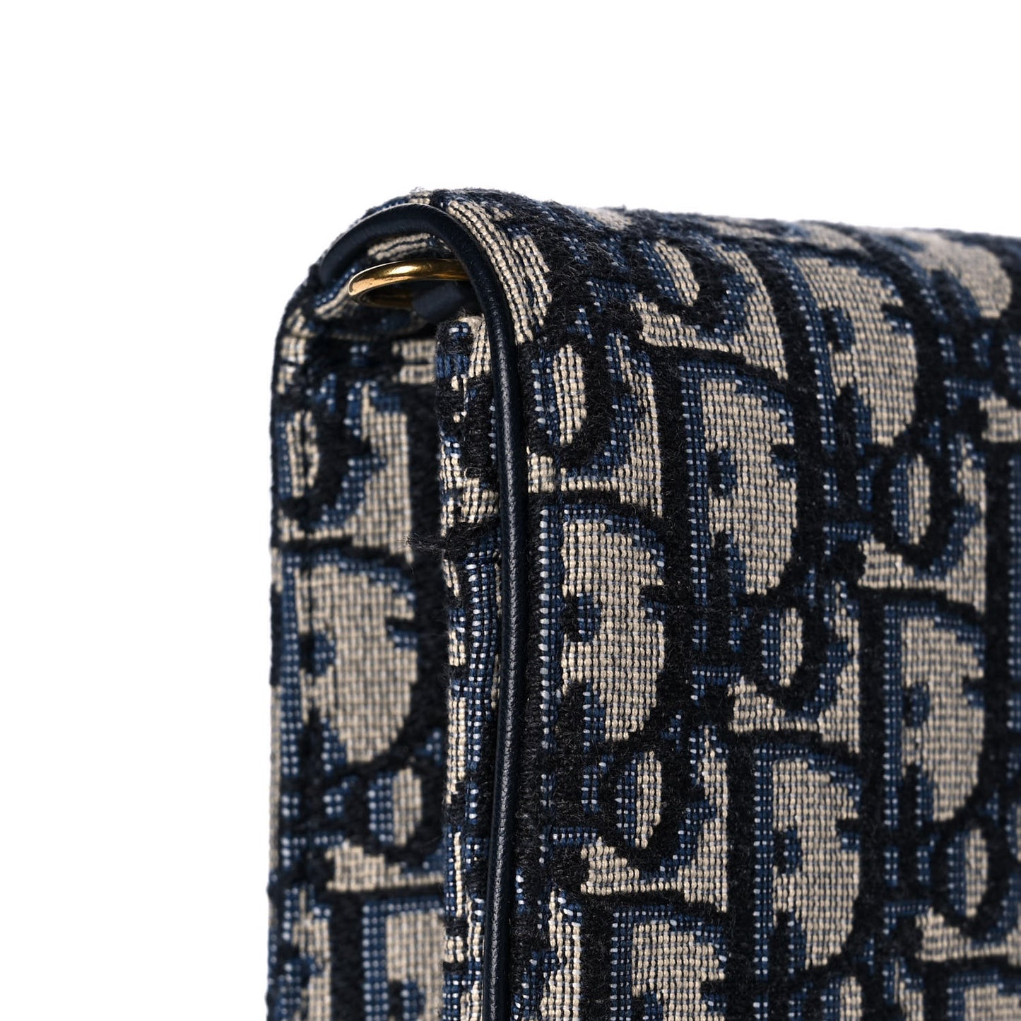Oblique Saddle Chain Pouch Blue
