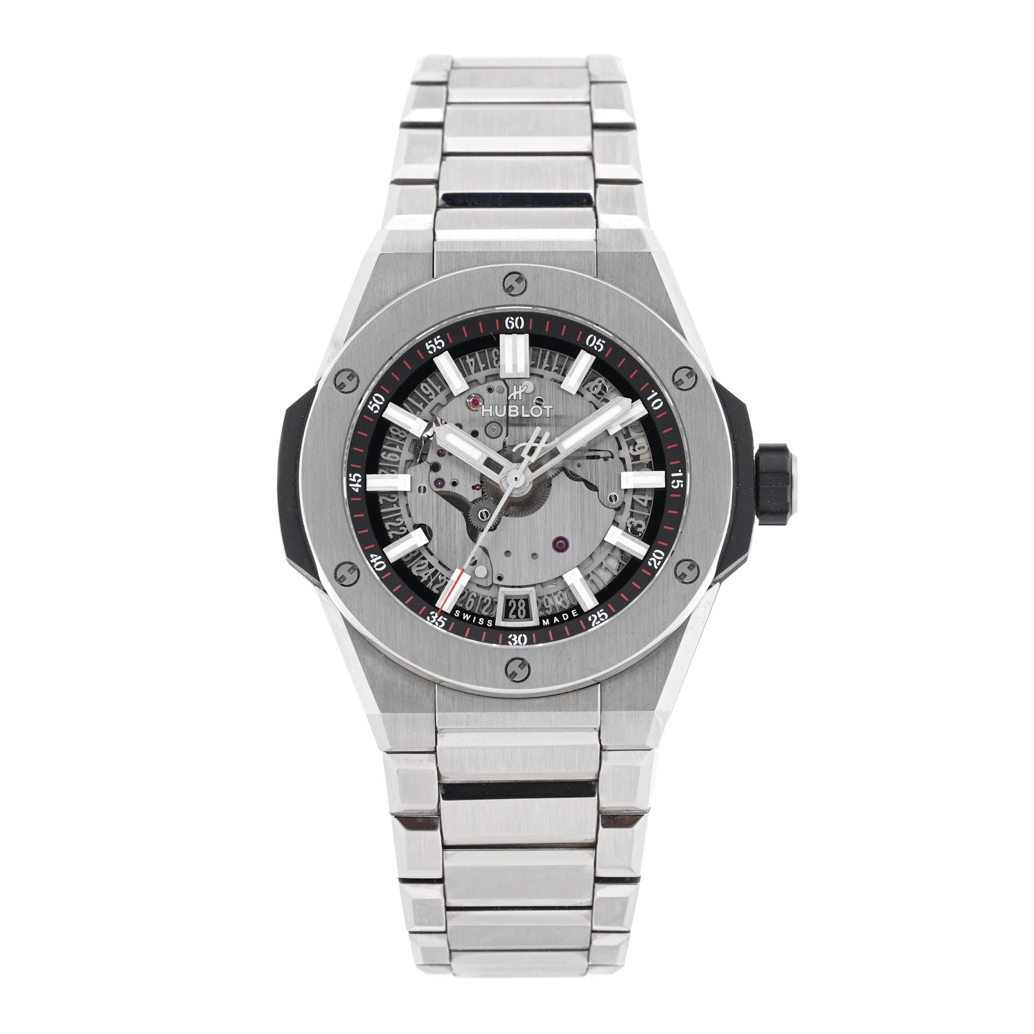 Hublot Titanium 40mm Big Bang Integrated Time Only Automatic Watch Silver 456.NX.0170.NX 1 of 5