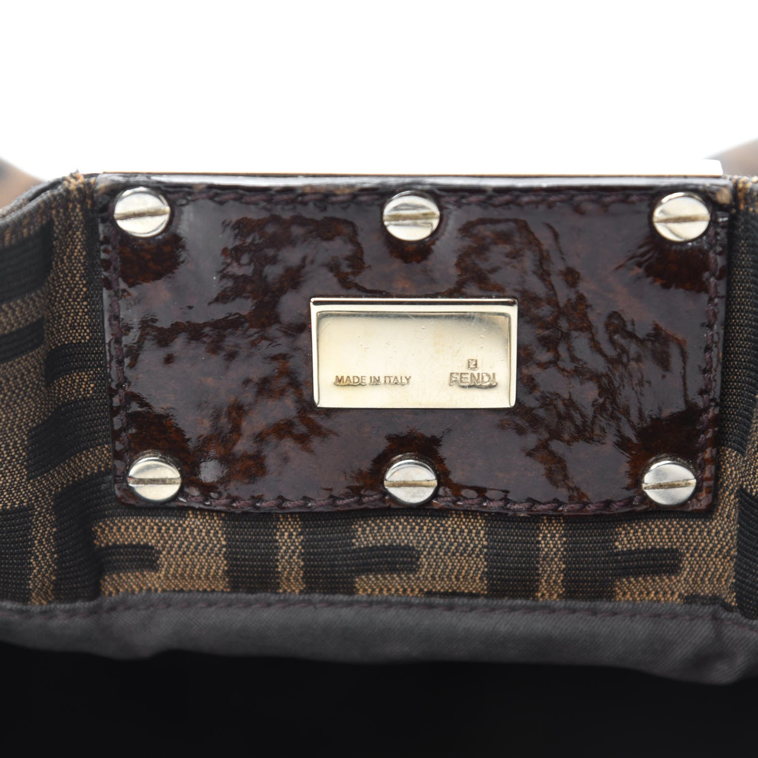 Fendi Zucca Mia Tote Tobacco 8 of 9