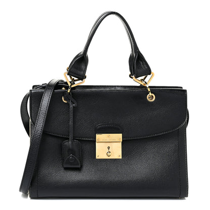 Marc Jacobs Textured Calfskin Satchel Black 1 of 17