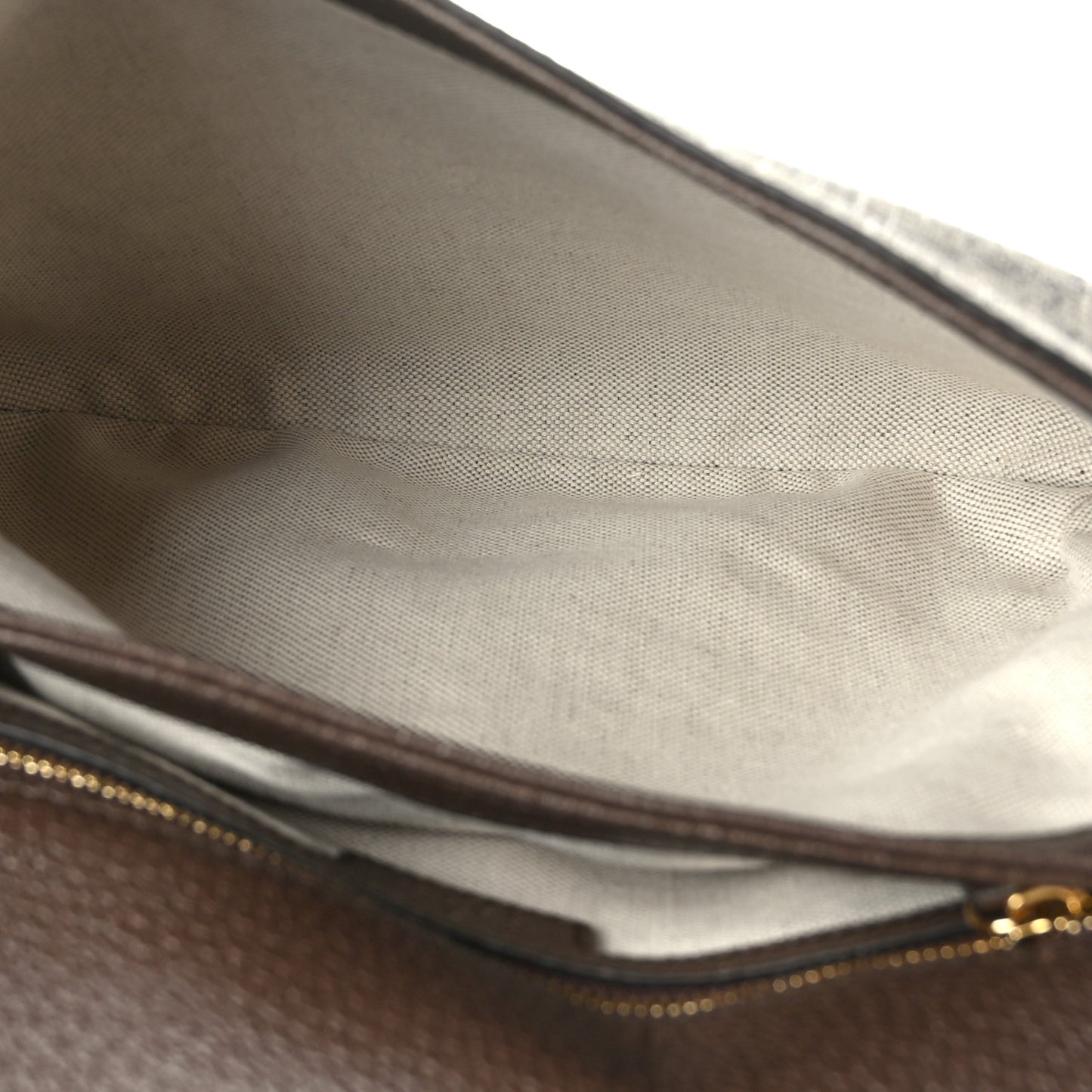 GG Supreme Monogram Textured Dollar Calfskin Web Medium Blondie Top Handle Shoulder Flap Bag Beige Ebony New Acero