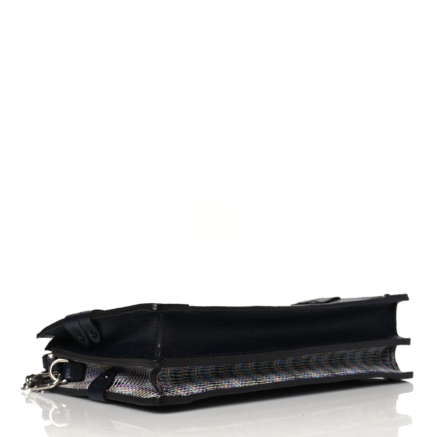 Calfskin Monogram LV Pop Trunk Clutch Blue