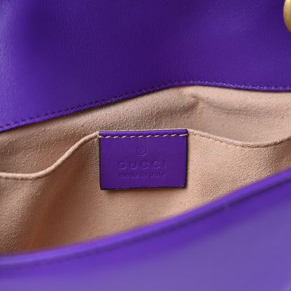 Gucci Calfskin Matelasse Mini GG Marmont Shoulder Bag Shine Purple 6 of 10