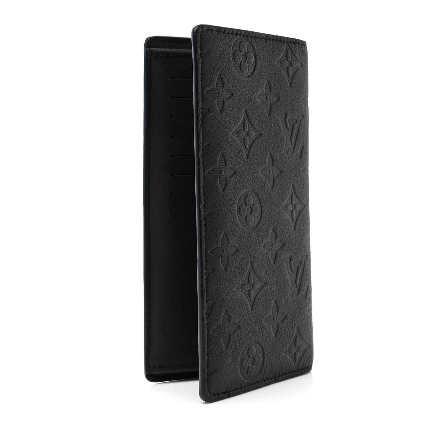 Calfskin Monogram Shadow Brazza Wallet Black