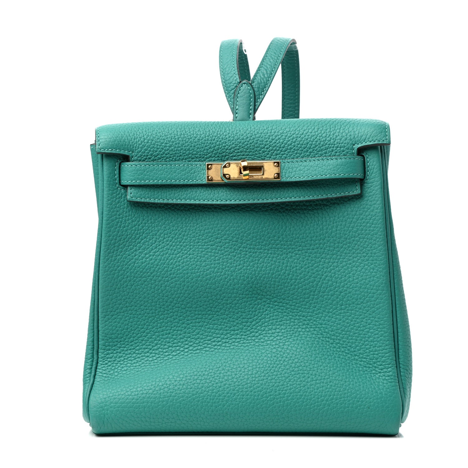 Hermes Taurillon Clemence Kelly Ado Backpack Vert Verone 1 of 9