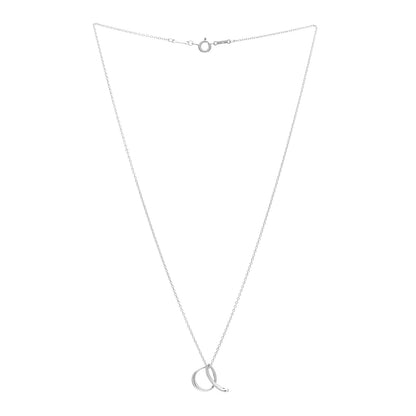 Tiffany Sterling Silver Elsa Peretti Letter A Pendant Necklace 3 of 5