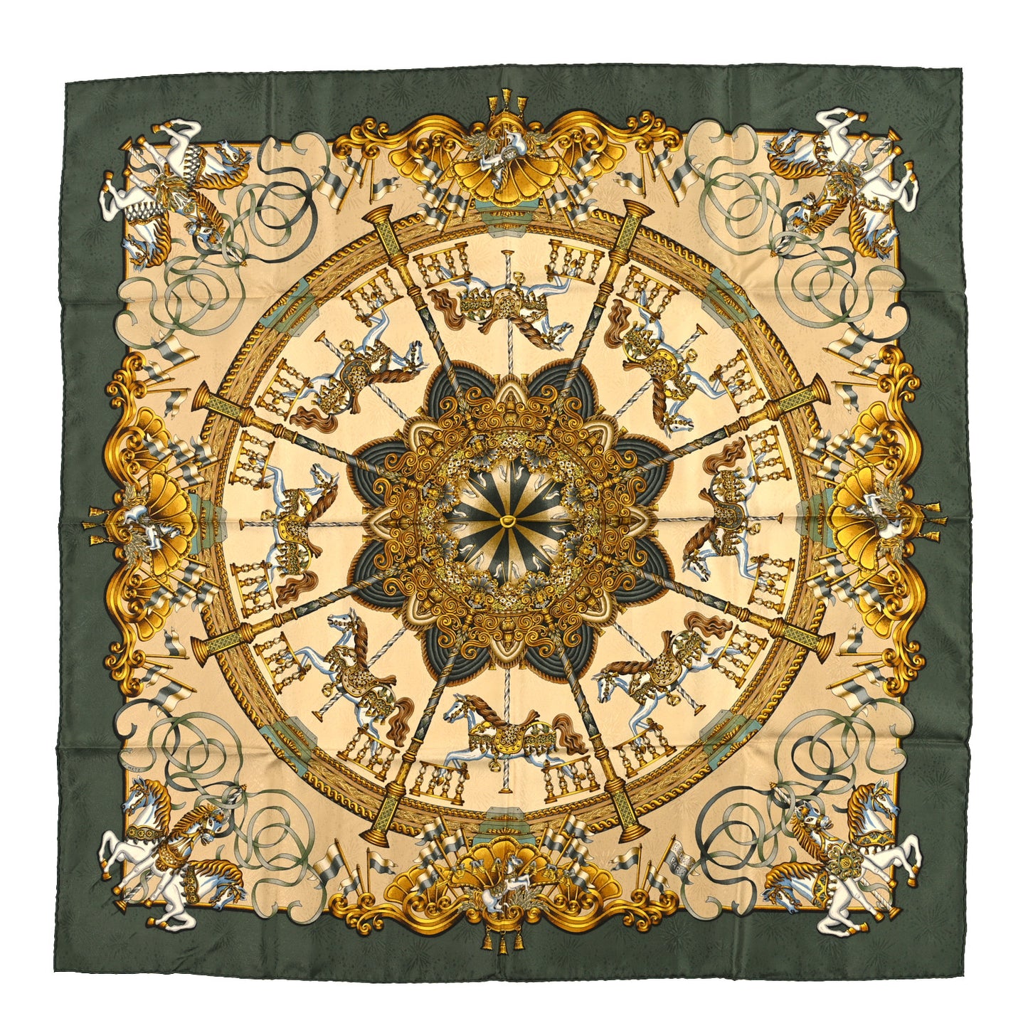 Silk Luna Park Scarf 90