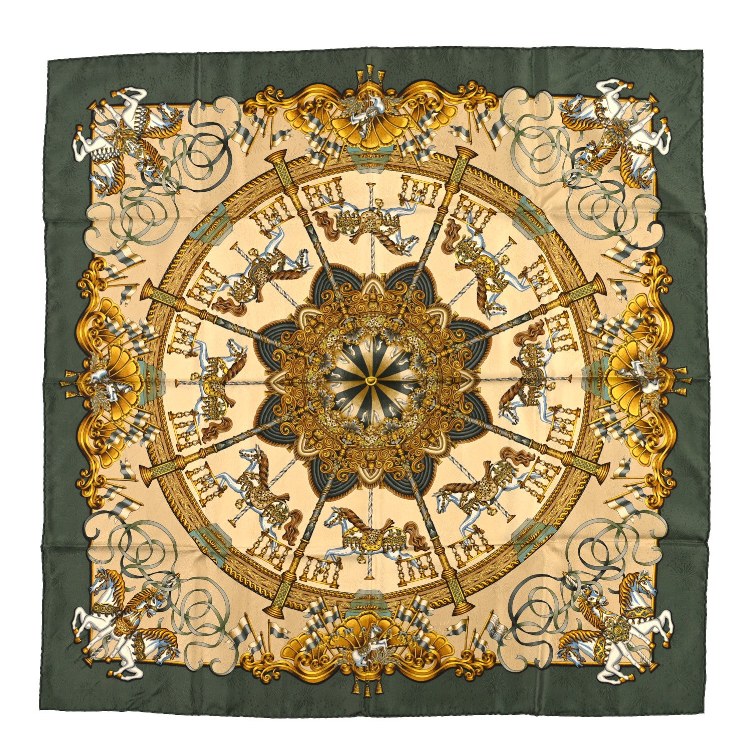 Hermes Silk Luna Park Scarf 90 1 of 3