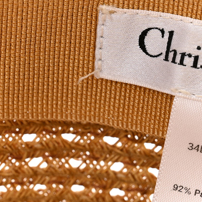 Christian Dior Straw Dioresort Brim Hat 58 Natural 10 of 10