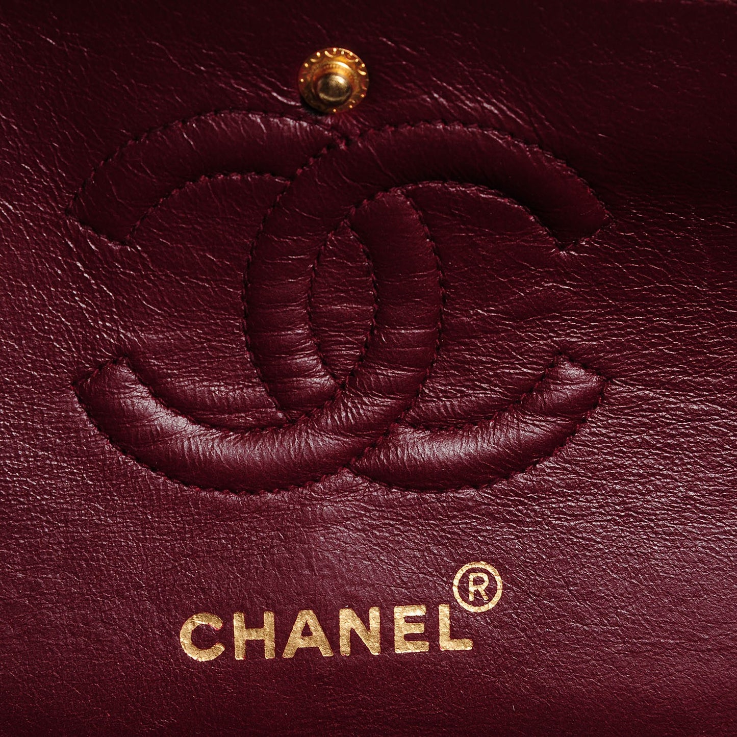 Lambskin Quilted Small Double Flap Black