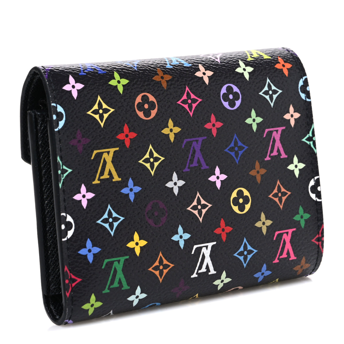 Louis Vuitton LV x TM Monogram Multicolor Victorine Wallet Black 3 of 7