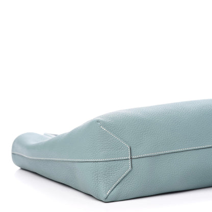 Hermes Taurillon Clemence Double Sens 36 Reversible Tote Ciel Bleu Saphir 6 of 15