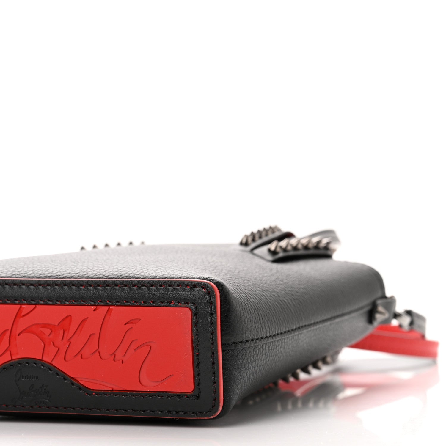 Christian Louboutin Calfskin Spikes Mini North South Cabata Tote Black 9 of 9