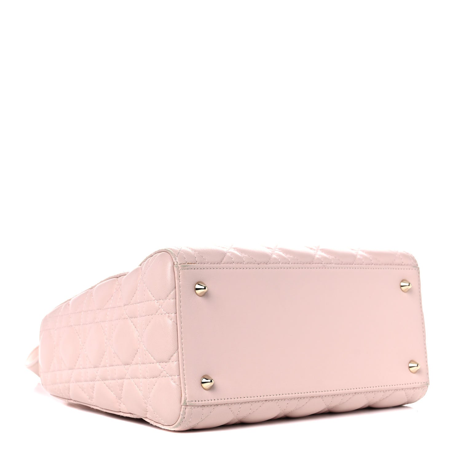 Christian Dior Lambskin Cannage Medium Lady Dior Light Pink 4 of 15