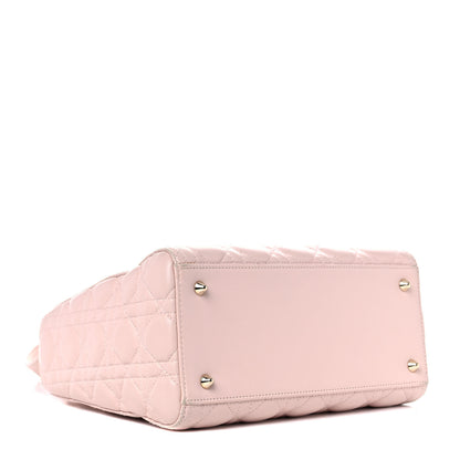 Christian Dior Lambskin Cannage Medium Lady Dior Light Pink 4 of 15