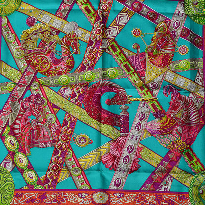Hermes Silk Le Songe De La Licorne Scarf 90 1 of 6